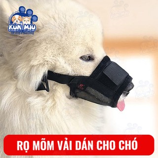  Rọ mõm cho chó Kún Miu chất liệu vải dán chắc chắn, dễ dàng sử dụng