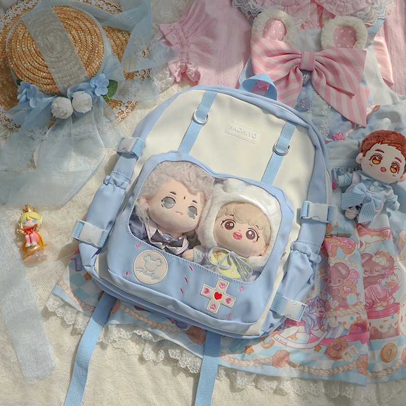 BALO ĐỰNG DOLL ULZZANG - BALO ĐI HỌC THỜI TRANG PHONG CÁCH HÀN QUỐC