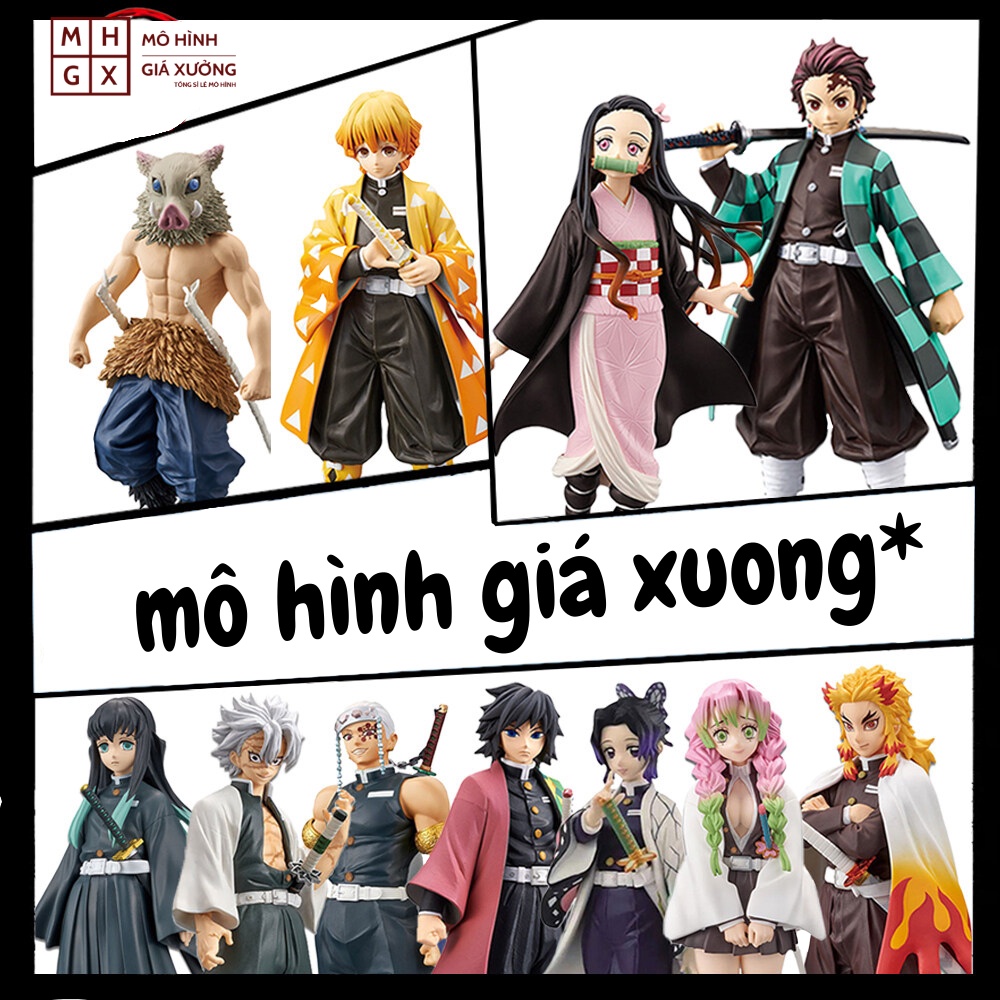 Mô hình Kimetsu No Yaiba figure Demon Slayer Các Trụ Cột Thợ Săn Quỷ Giyuu Kyoujurou Shinobu..figure thanh gươm diệt quỷ