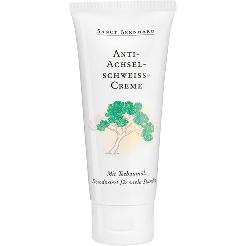 Kem khử mùi cơ thể Sanct Bernhard Anti-AchselschweiB-Creme chiết xuất tinh dầu tràm trà (25ml/100ml)