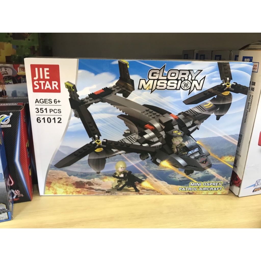Bộ Lego lắp ráp Glory Mission Máy bay chiến đấu