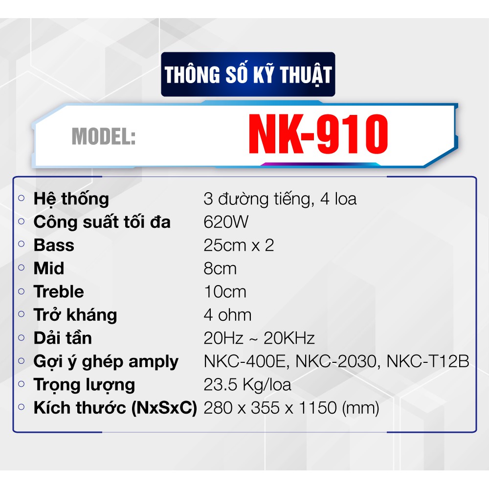 Loa đứng NK-910 NIKOCHI