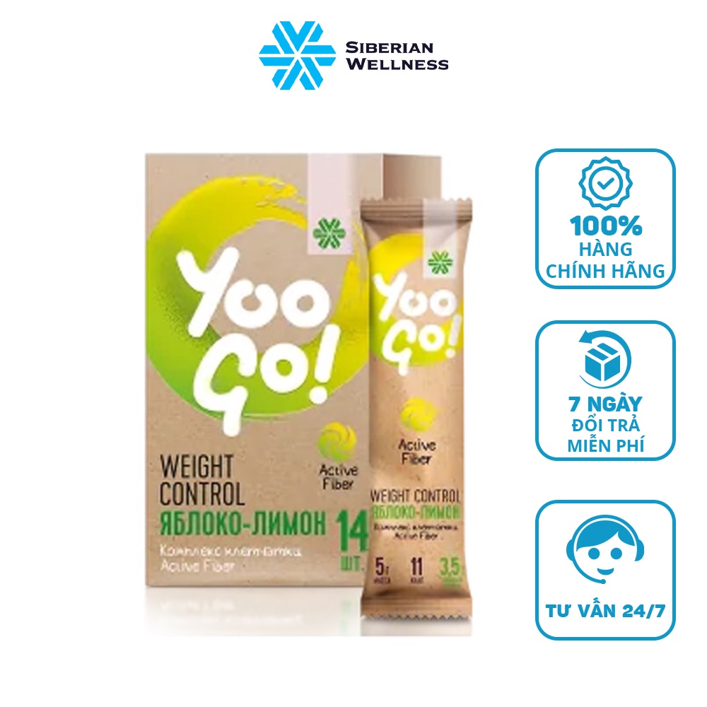 Thực phẩm hỗ trợ giảm cân giúp giảm cảm giác thèm ăn - YOO GO WEIGHT CONTROL - Vị táo và chanh