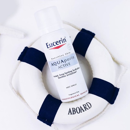 Xịt khoáng Eucerin dưỡng ẩm, chống lão hóa cho da nhạy cảm Eucerin Aquaporin Active 50ml