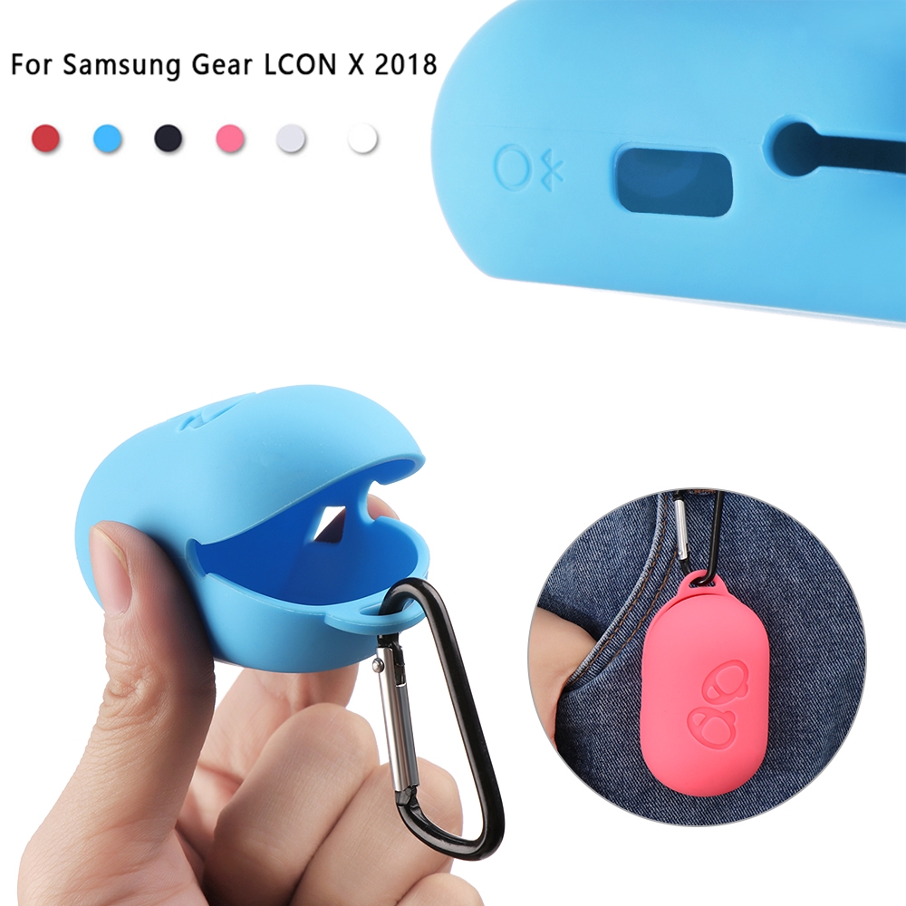 MYRON Silicone Protective Case Cover Shockproof Earphones Skin for Samsung gear iconx 2018