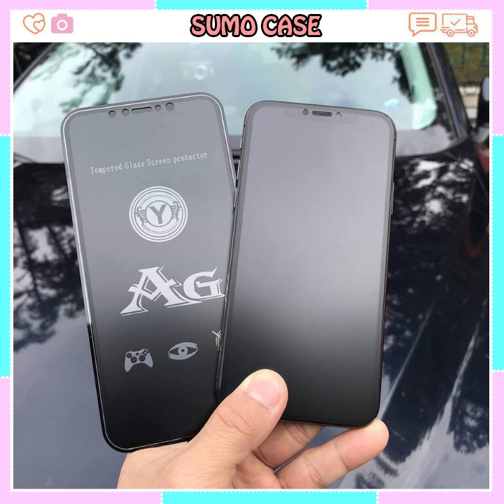 Kính Cường Lực Nhám Full Màn Chống Vân Tay Chống Va Đập Tốt Cho Iphone