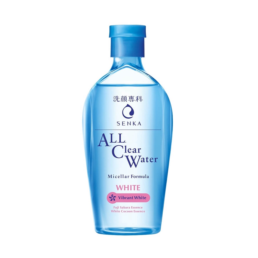 Nước tẩy trang dưỡng trắng Senka All Clear Water Micellar Formula White(hồng)