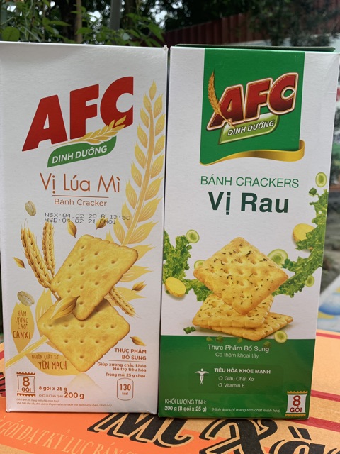 BÁNH MẶN DINH DƯỠNG AFC 200g 8 goi x 25g