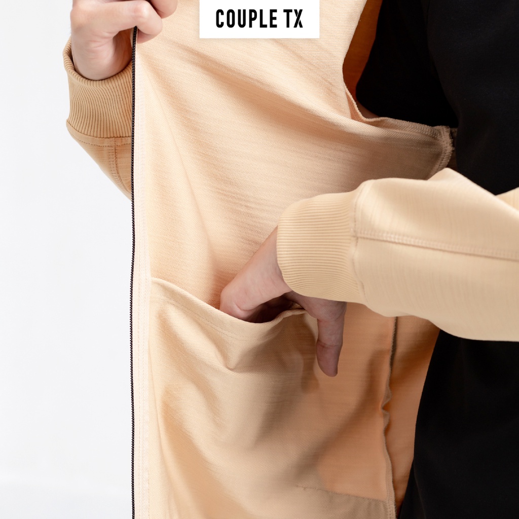 Áo Khoác Thun Nam Vải Slub Couple TX