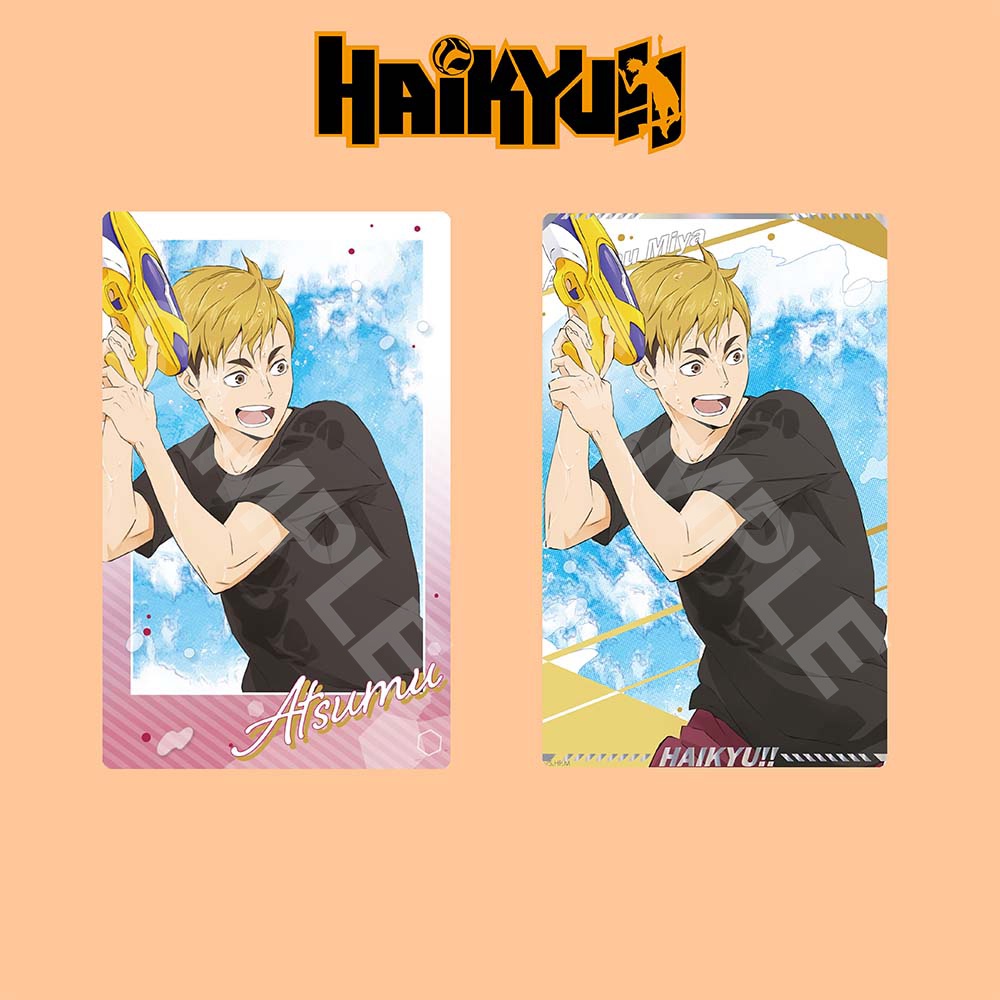 (lẻ 1 tấm) Ảnh card bo góc in hình HAIKYUU!! VUA BÓNG CHUYỀN ver BÓNG NƯỚC thẻ bo viền 5*8cm anime chibi sưu tập độc đáo