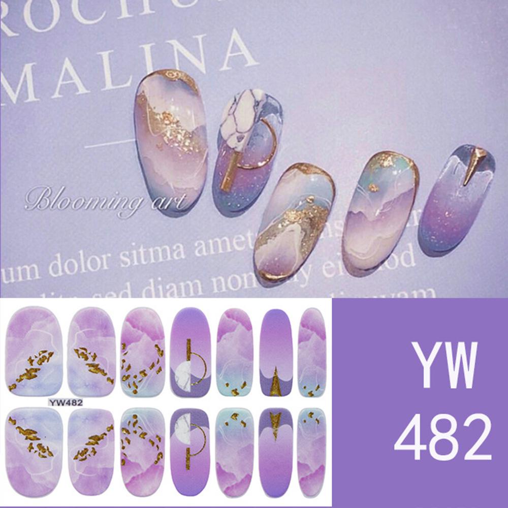 1 Tờ Đề Can Dán Móng Tay DIY Xinh Xắn Tiện Dụng