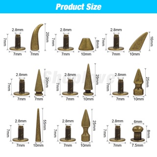 Set 50 Đinh Tán Bằng Đồng Dùng Để Làm Đồ Da diy