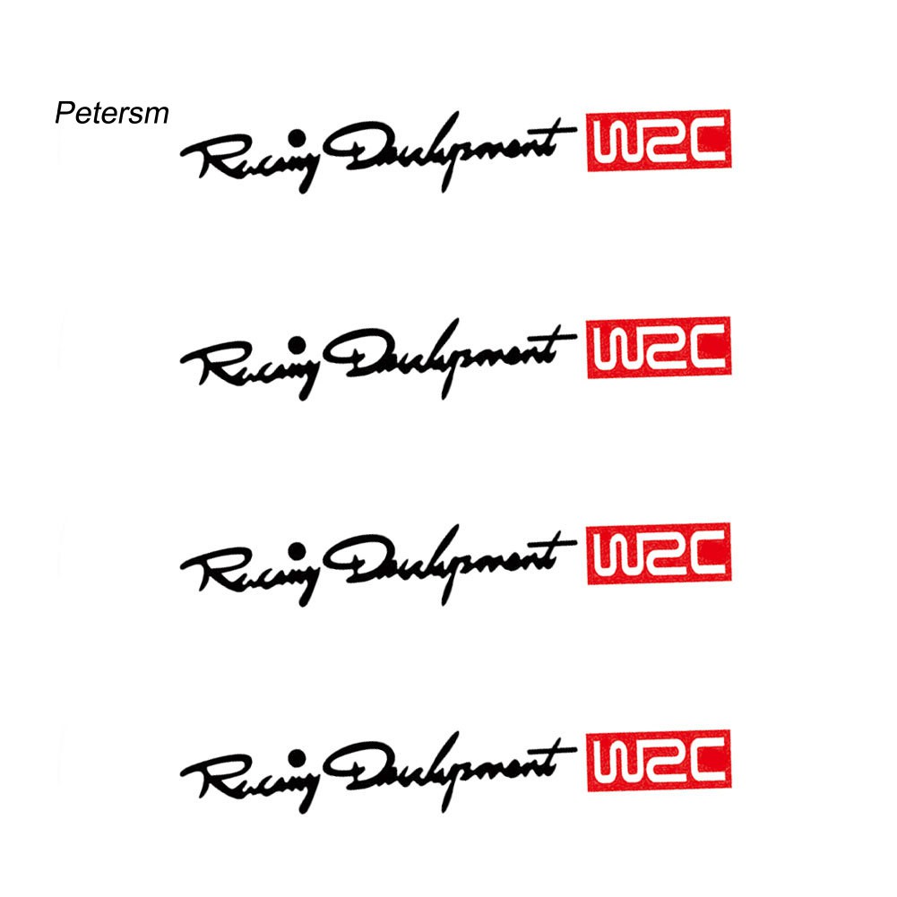 Set 4 miếng dán trang trí tay nắm cửa xe hơi Toyota Skoda Kia Laada Opel