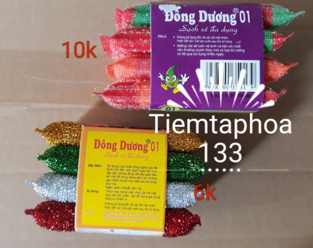 Combo 4 miếng mút kim tuyến rửa chén bát