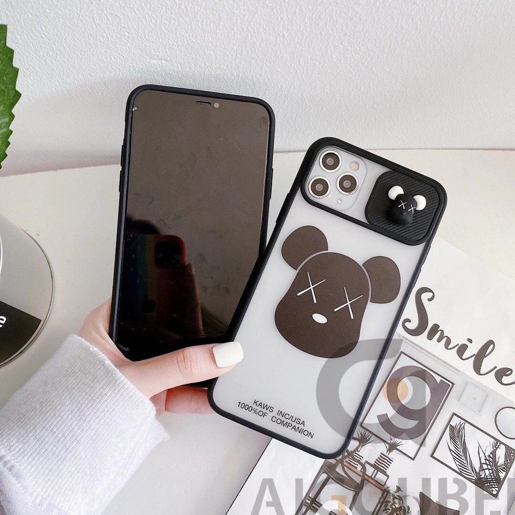 Ốp Điện Thoại Có Nắp Trượt Bảo Vệ Camera In Hình Gấu Dành Cho Iphone 7 7p 8 8p X Xr Xs Max 11 Pro Max Max 12 Pro Max | BigBuy360 - bigbuy360.vn