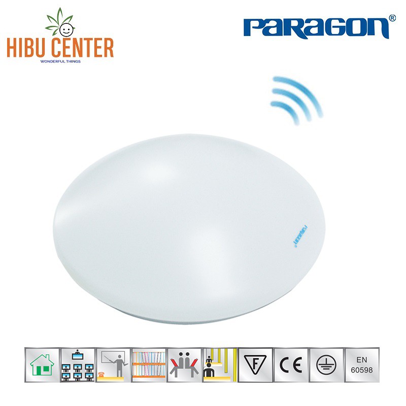 Đèn LED Ốp Trần Cảm Biến Paragon (PLCA Series) – 12W/ 18W - Ánh Sáng Vàng/ Trung Tính/ Trắng. Hàng Chính Hãng HIBUCENTER