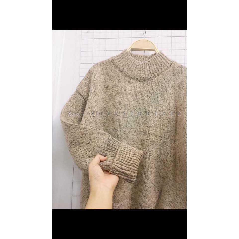 Áo len cổ 3 phân tay lật | BigBuy360 - bigbuy360.vn