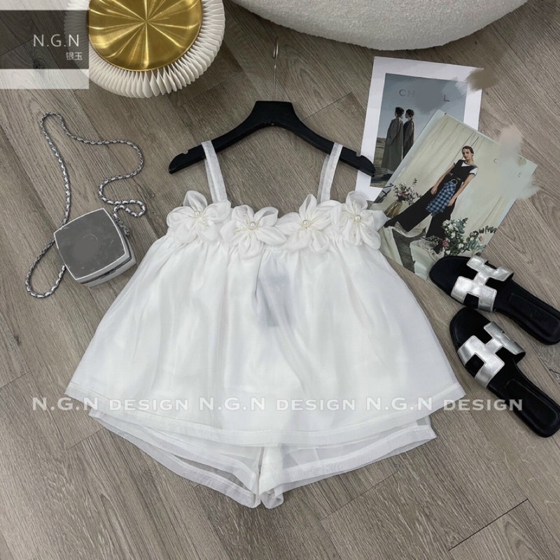 Sét áo hai dây nơ lưng