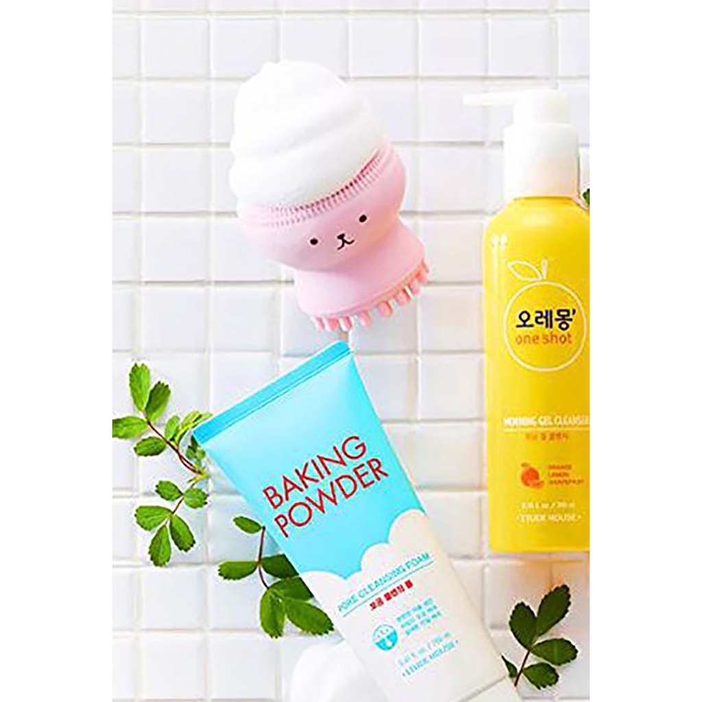 Cọ rửa mặt bạch tuộc tạo bọt xốp rửa sạch massage lỗ chân lông tẩy tế bào chết từ sillicone Etude House Chammart
