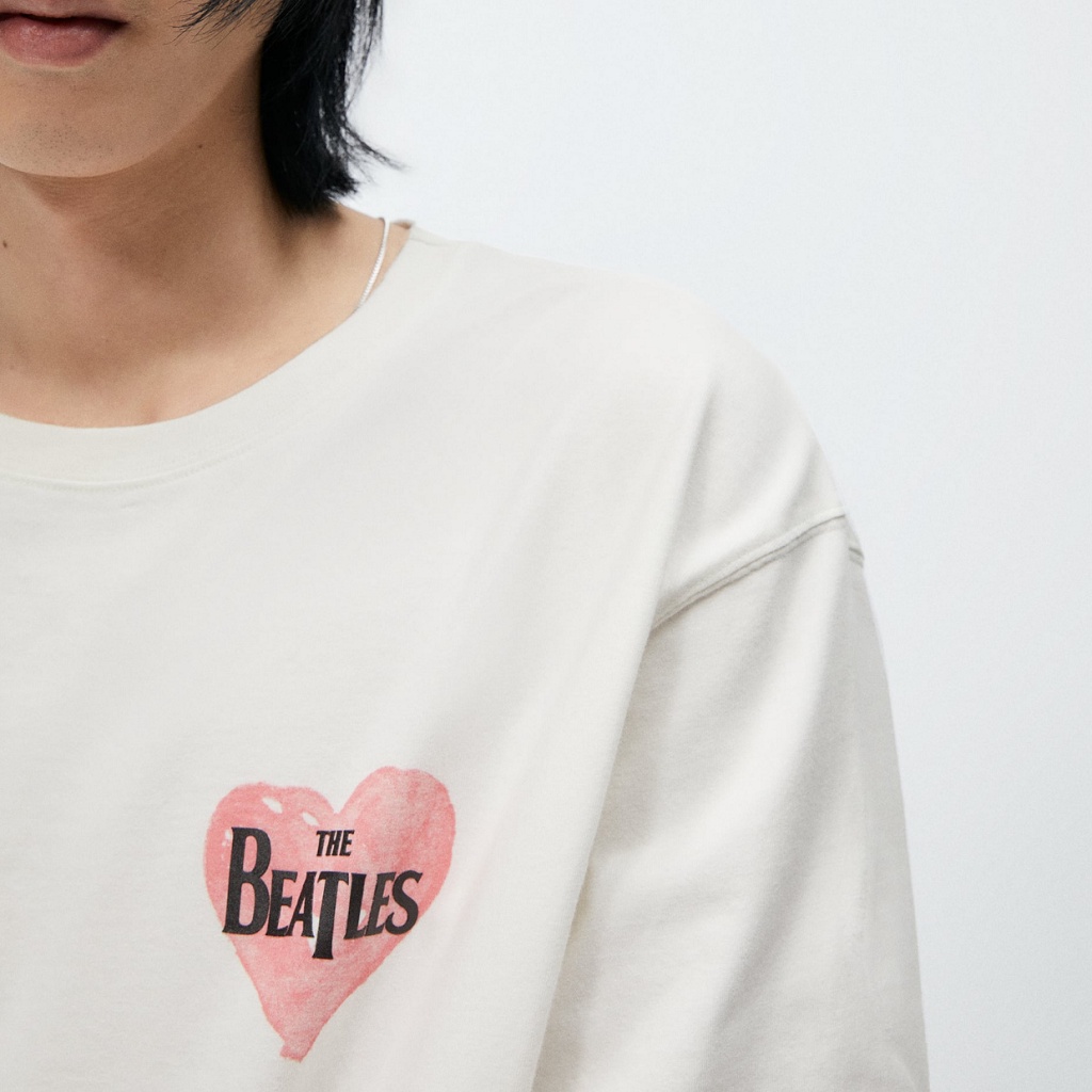 Áo phông form rộng  - Áo thun Unisex - Trái Tim Hồng Xin Xắn - THE BEAR -MS13