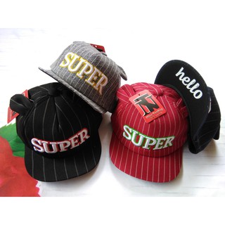 NÓN SNAPBACK HIPHOP SUPER CHO BÉ TRAI BÉ GÁI 1 ĐẾN 2 TUỔI