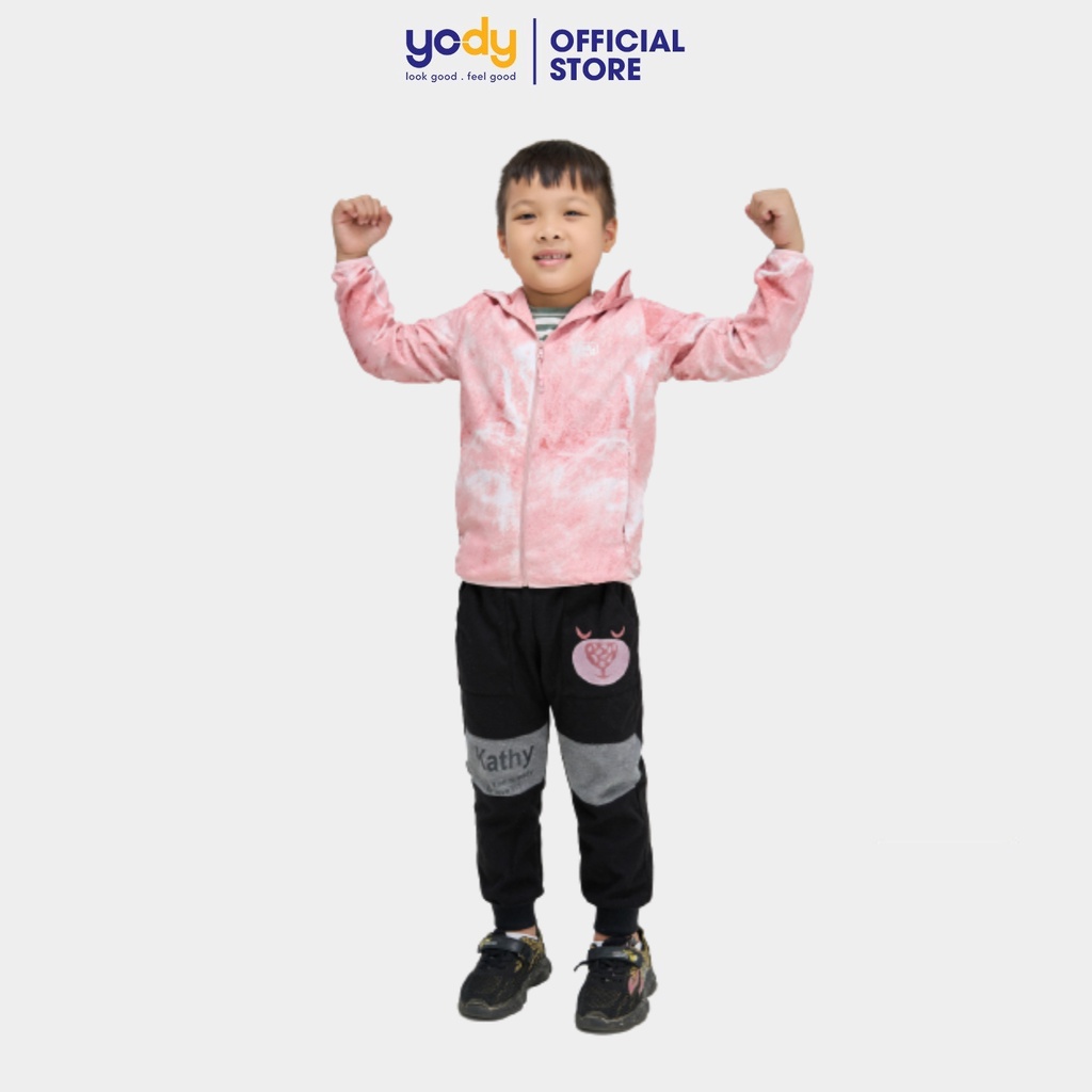 Áo gió kid YODY hai lớp in loang trượt nước nhiều màu dễ thương AKK4688
