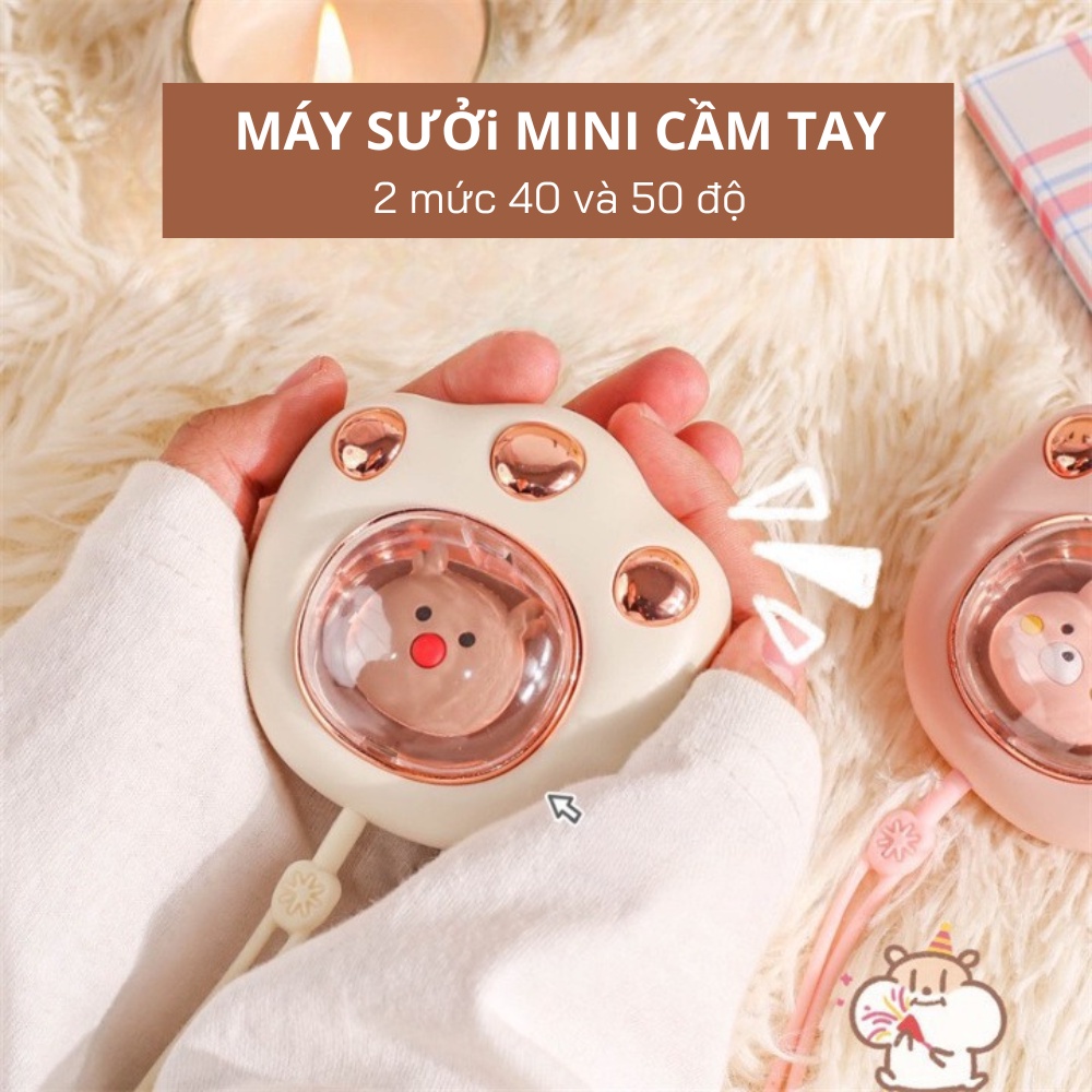 Máy Sưởi Mini Cầm Tay Dành Cho Mùa Đông, Thiết Bị sưởi ấm cầm tay Nhỏ Gọn Tiện Lợi, Dễ Dàng Mang Theo