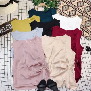 Áo lụa lệch tà siêu đẹp