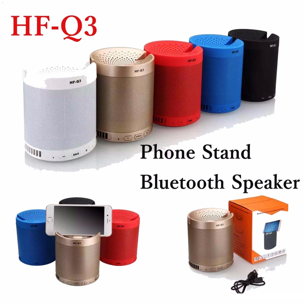 LOA BLUETOOTH HF-Q3 KIÊM GIÁ ĐỠ ĐIỆN THOẠI