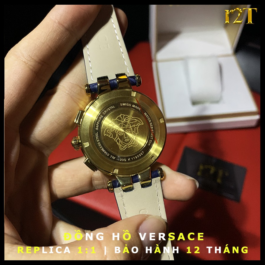 Đồng Hồ Nam Versace Cao Cấp - Đồng Hồ Quartz Dây Da chính hãng