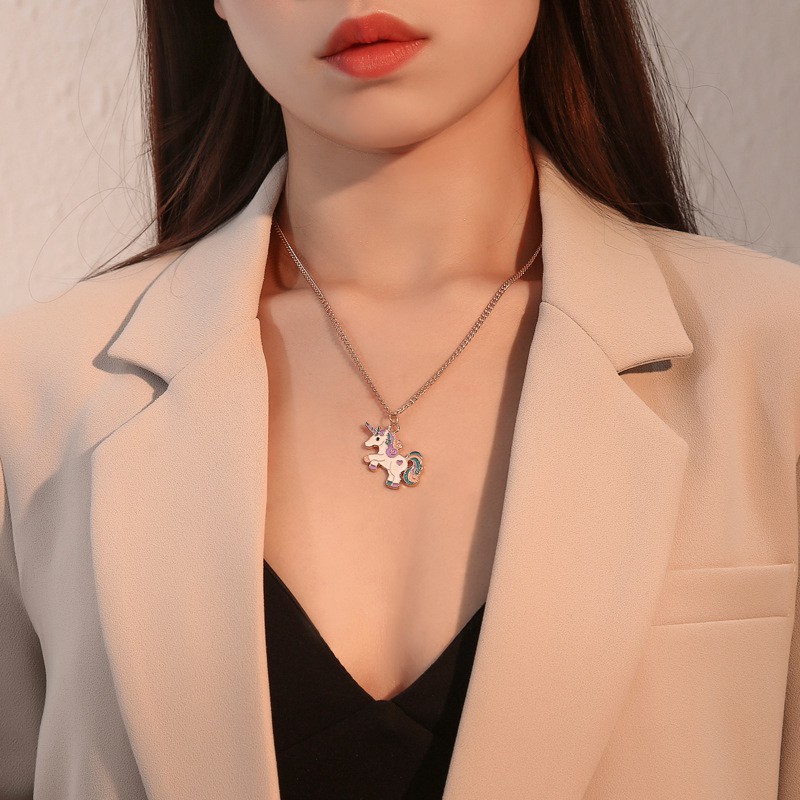 Dây Chuyền Mặt Hình Chú Ngựa Dễ Thương Cho Nữ