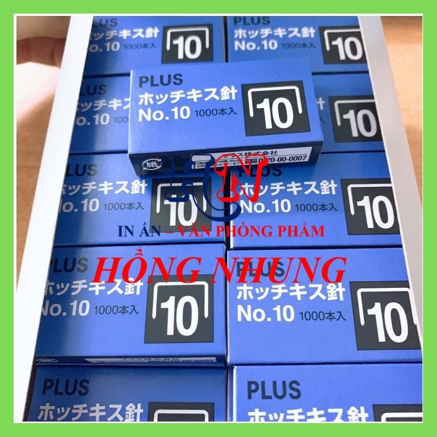 [ Hàng Mới] Com Bo 4 Hộp Kim Bấm Số 10 Thương Hiệu Plus