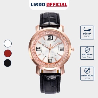 Đồng hồ nữ dây da đẹp D-ZINER chính hãng thời trang đeo tay giá rẻ ND08