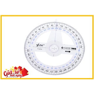 Thước đo góc xoay 360 Thước đo độ Thước Nhựa Vẽ Kỹ Thuật.