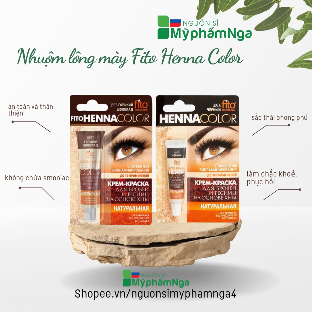 Nhuộm lông mày Fito Henna Color (nâu/đen)