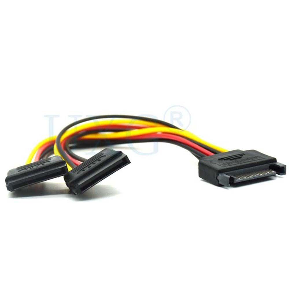 Dây Cáp Chia Nguồn SATA Male Sang 2 Female SATA 15Pin Chất Lượng Cao