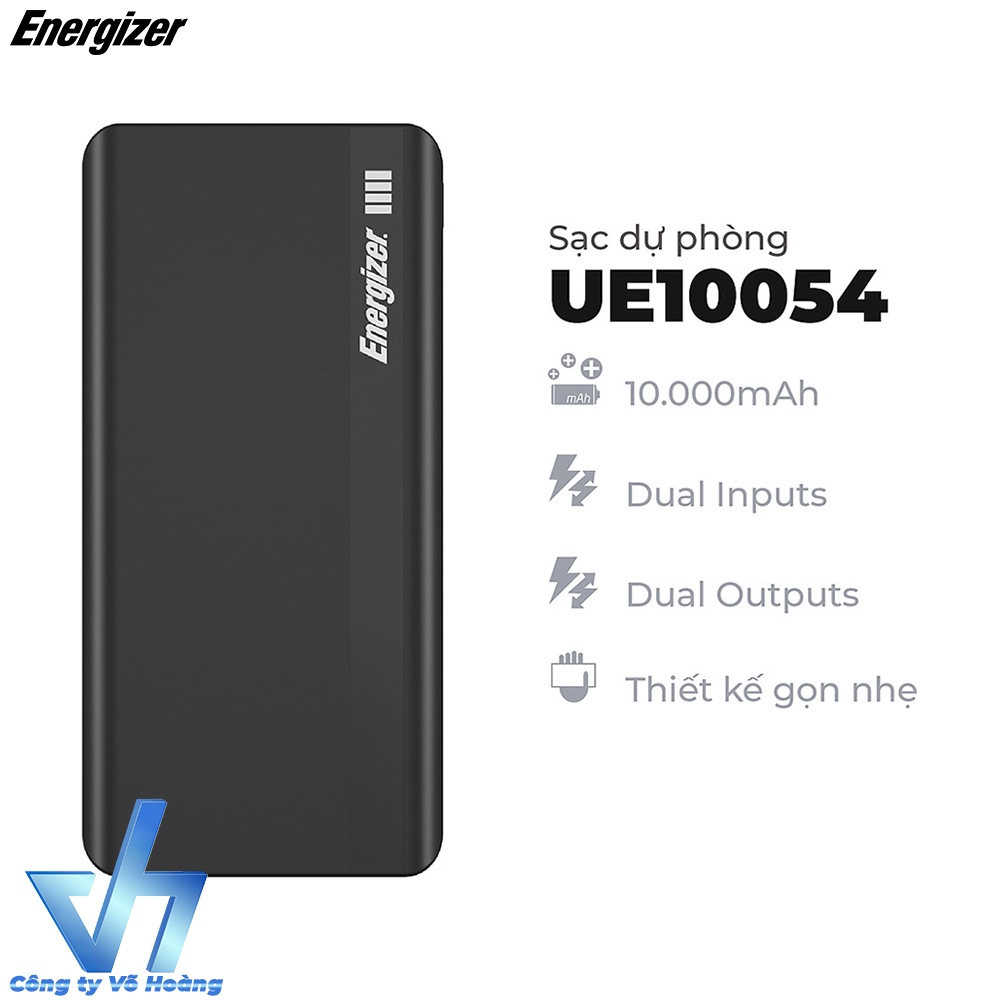 Sạc dự phòng Energizer 10000mAh chính hãng - Energizer UE10054