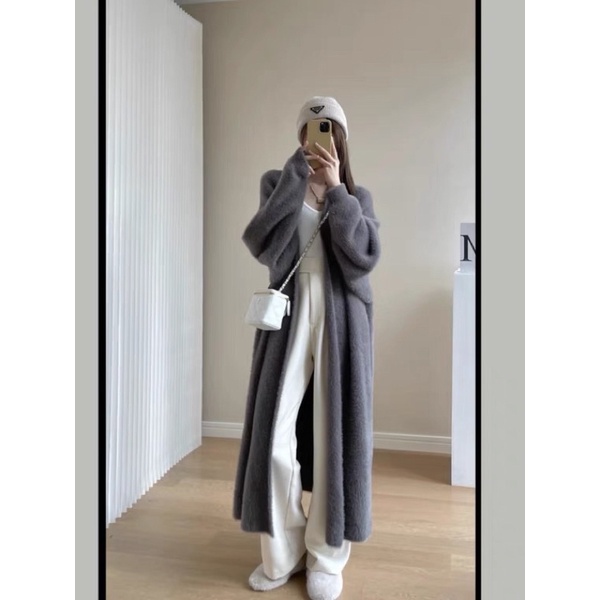 ÁO KHOÁC CARDIGAN LÔNG Thỏ DÁNG DÀI hàng QUẢNG CHÂUC