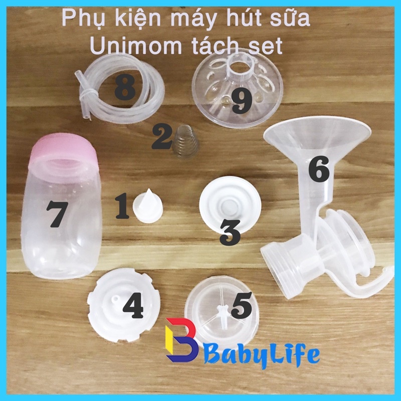 Phụ Kiện Máy Hút Sữa Unimom ( lẻ Full bộ )