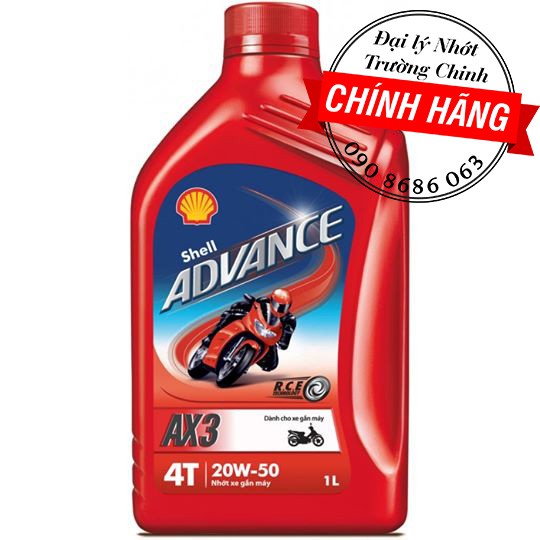 NHỚT SHELL ADVANCE AX3 20W50 DÀNH CHO XE SỐ