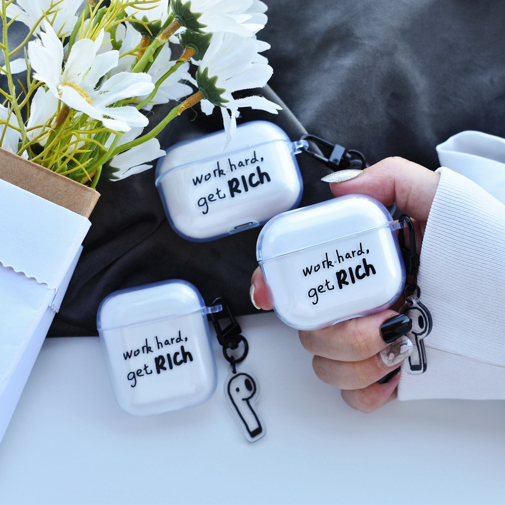 Vỏ Bảo Vệ Trong Suốt Cho Hộp Sạc Tai Nghe AirPodsPro2gen 2022 AirPodsPro2 AirPods3 AirPods2gen