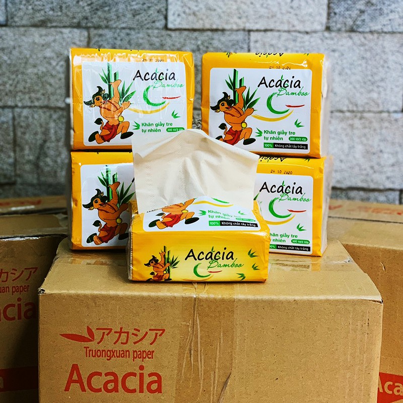 Thùng 30 gói khăn giấy ACACIA siêu phẩm thay thế hàng nhập khẩu
