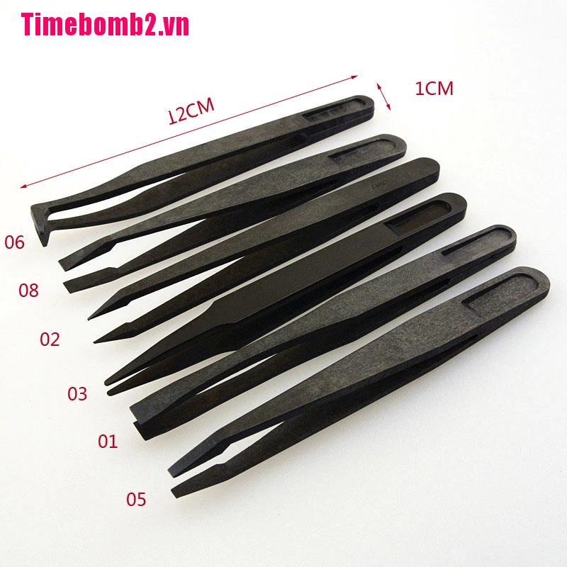 Nhíp Nhựa PPS Tổng Hợp Màu Đen Kích Thước 12X1.1X1.4Cm