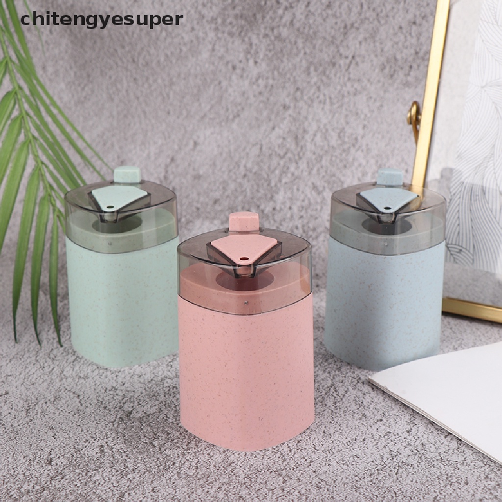 Hộp tăm tự động Chitengyesuper chất liệu rơm lúa mì tiện lợi