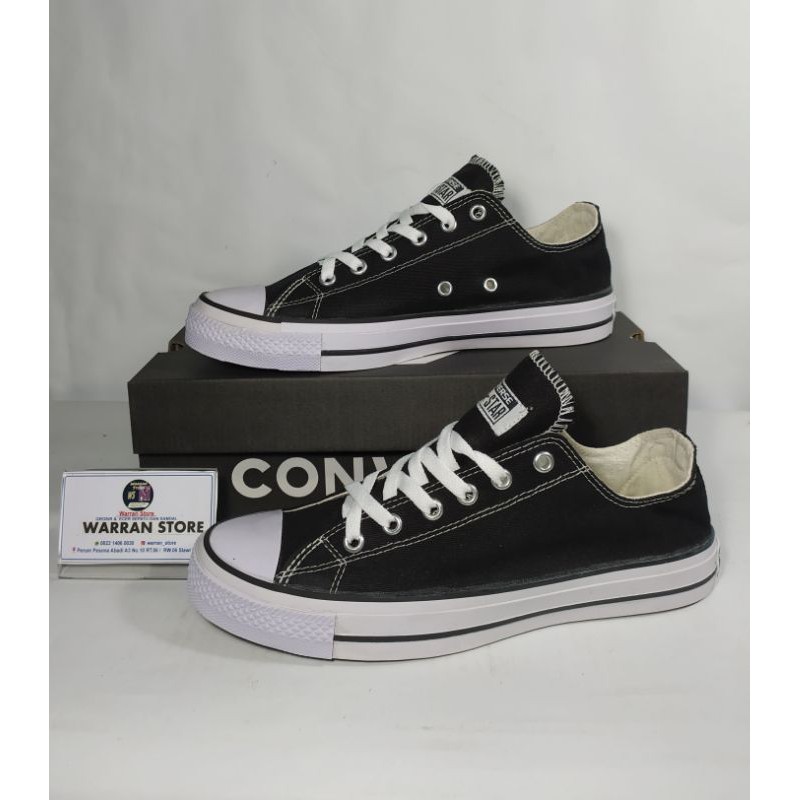 Giày Thể Thao Converse All Star Màu Trắng Đen Kiểu Cổ Điển Cá Tính Cho Nam Và Nữ