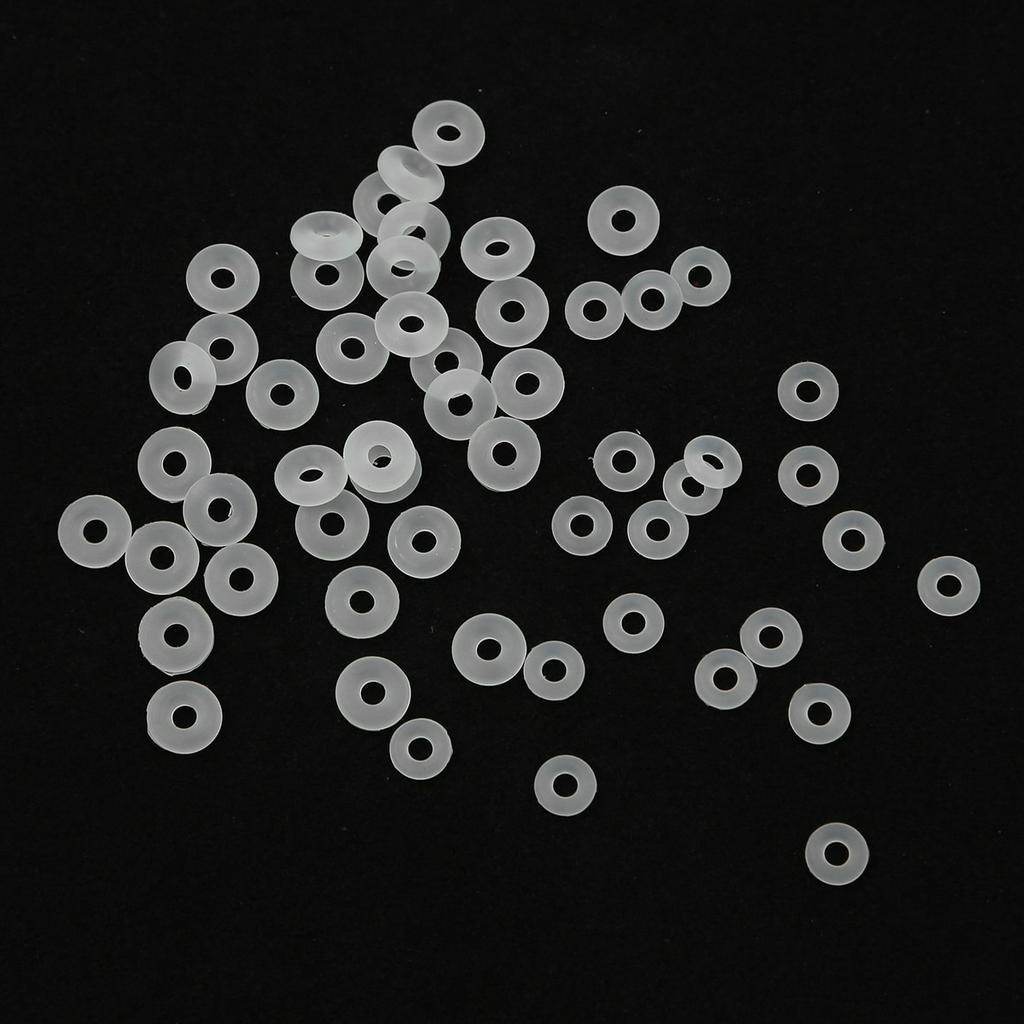 Phụ kiện kẹp hạt charm Beadia làm vòng tay DIY 2mm chất liệu cao su