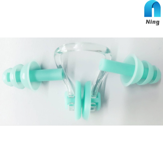 Bộ Kẹp Mũi Và Bịt Tai Bằng Silicone Chống Thấm Nước Loại W32