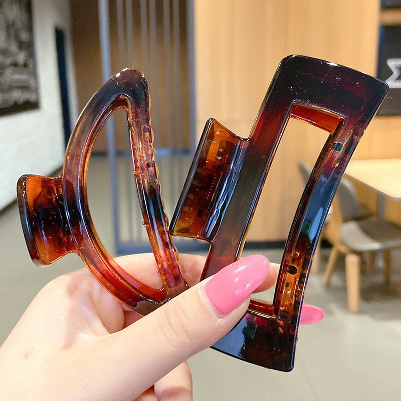 Kẹp tóc acrylic cỡ lớn thời trang dành cho nữ