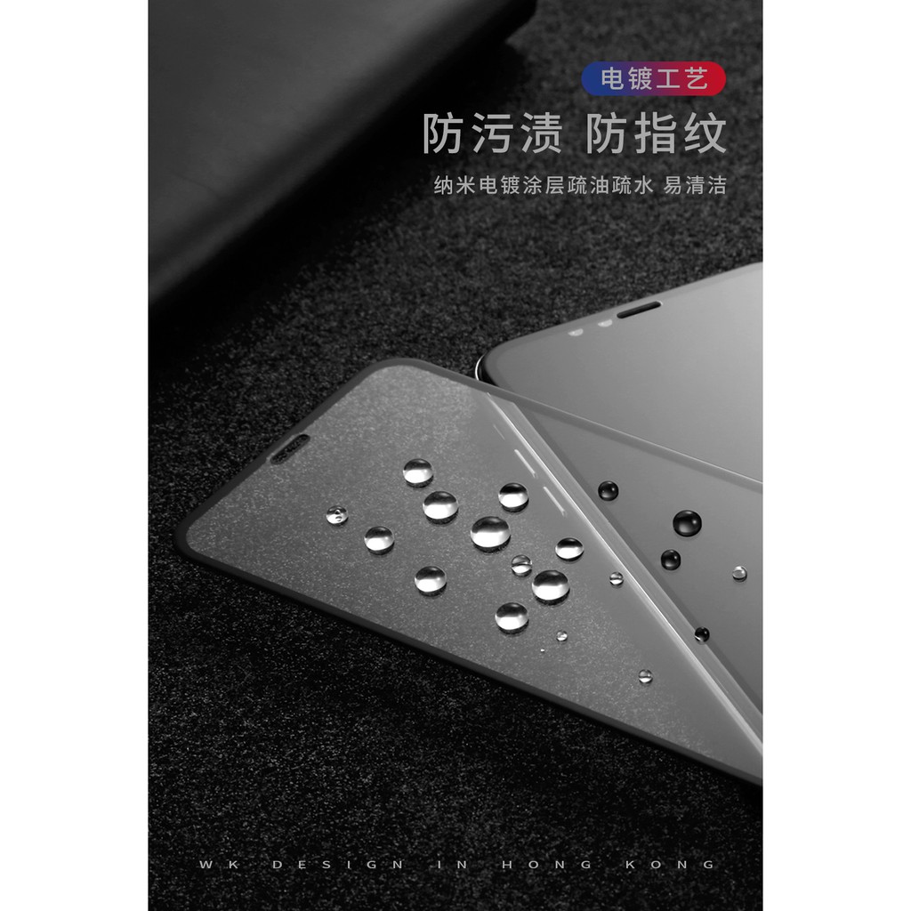 Dán cường lực iPhone 7 8 Plus X XS Max XR Kingkong hộp sắt 3D WK chính hãng