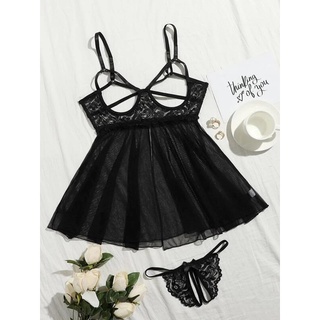 Váy ngủ sexy xuyên thấu - Đầm ngủ ren quyến rũ gợi cảm V314